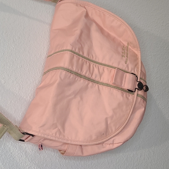 Y2K Ralph Lauren Polo Jeans Co. Pink nylon messenger tote bag - Picture 4 of 16